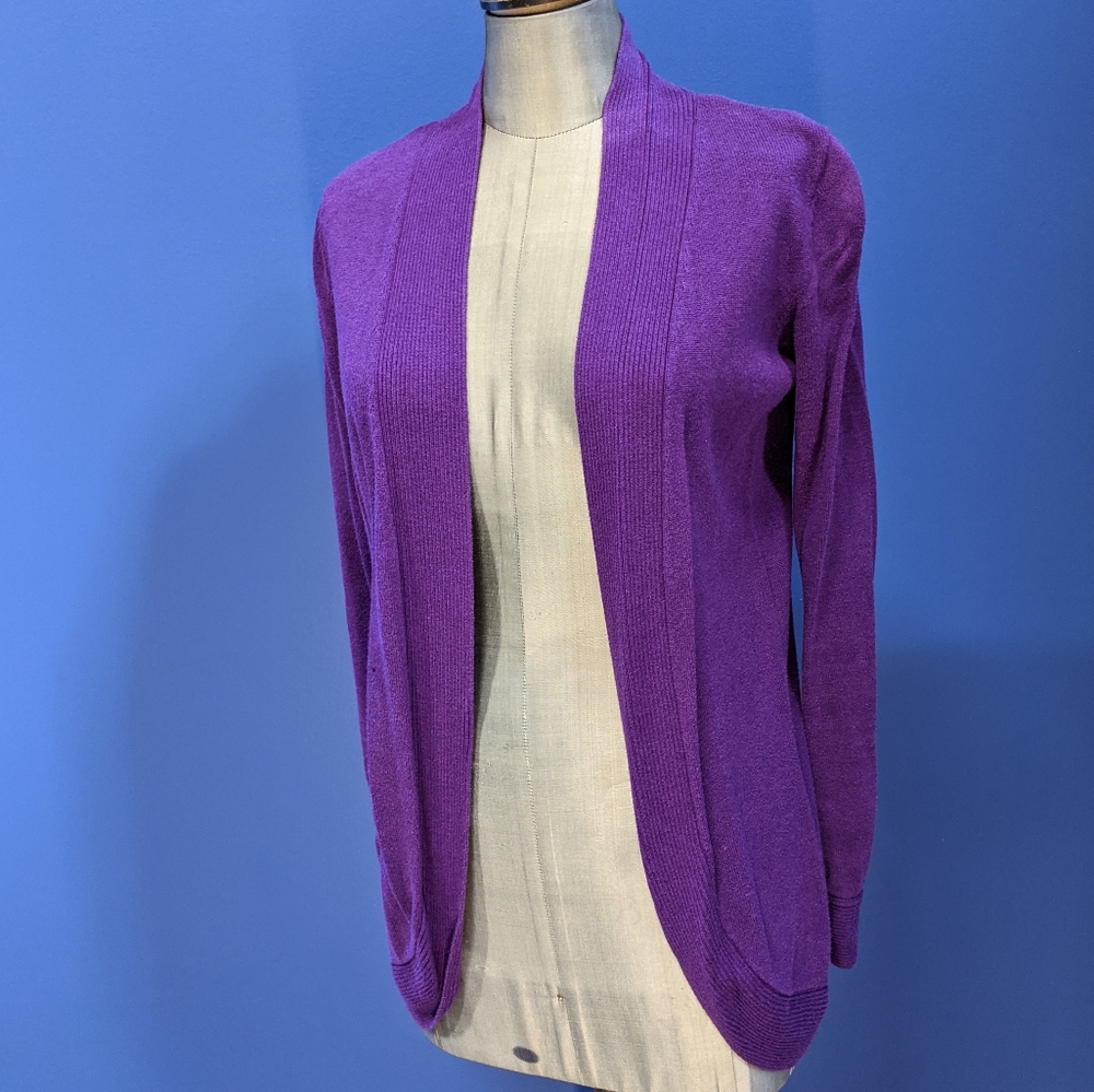 Comfy Deep Purple Cardigan